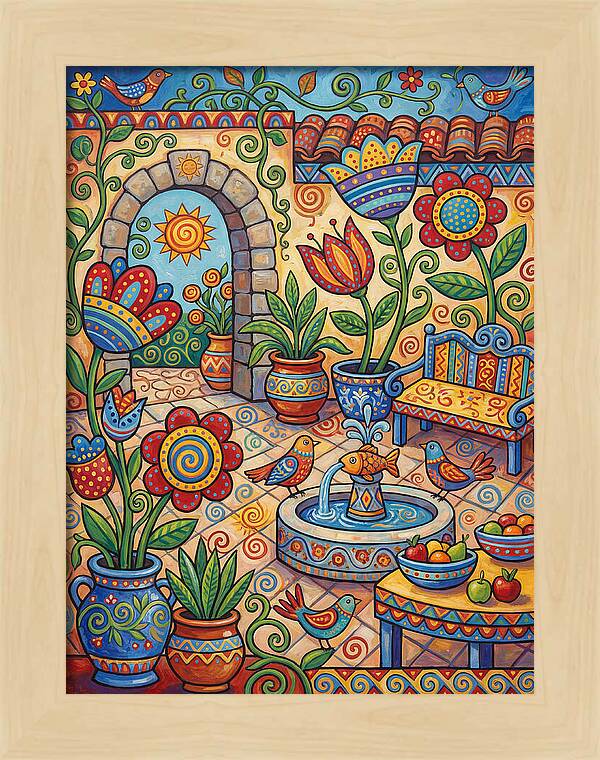 Colorful Patio Landscape