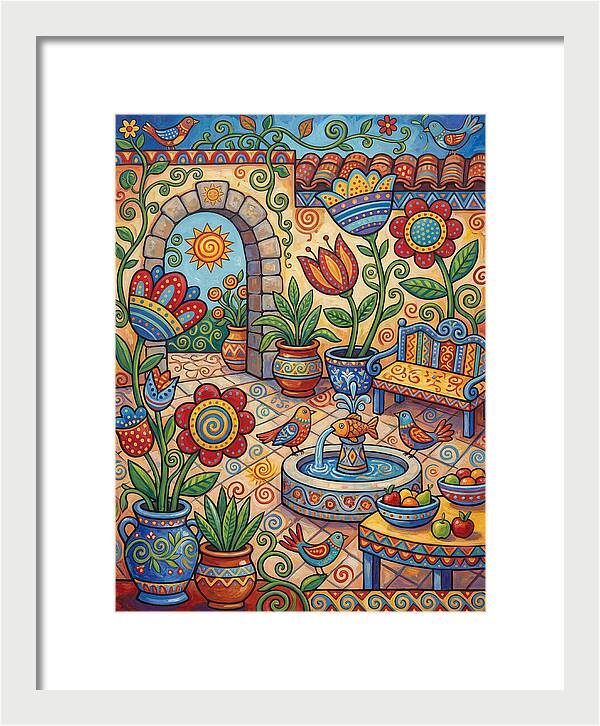 Colorful Patio Landscape