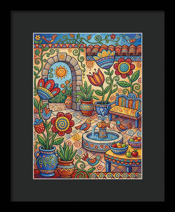 Colorful Patio Landscape