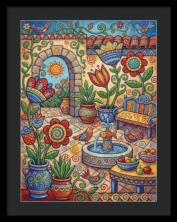 Colorful Patio Landscape