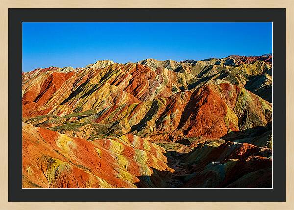 Colorful Peaks Of Zhangye Danxia