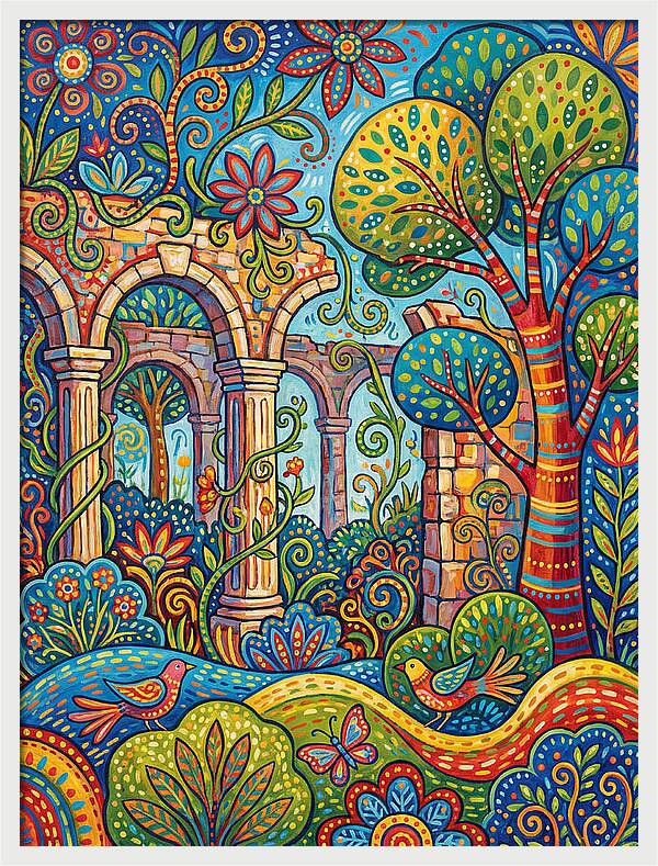 Colorful Plantation Ruins