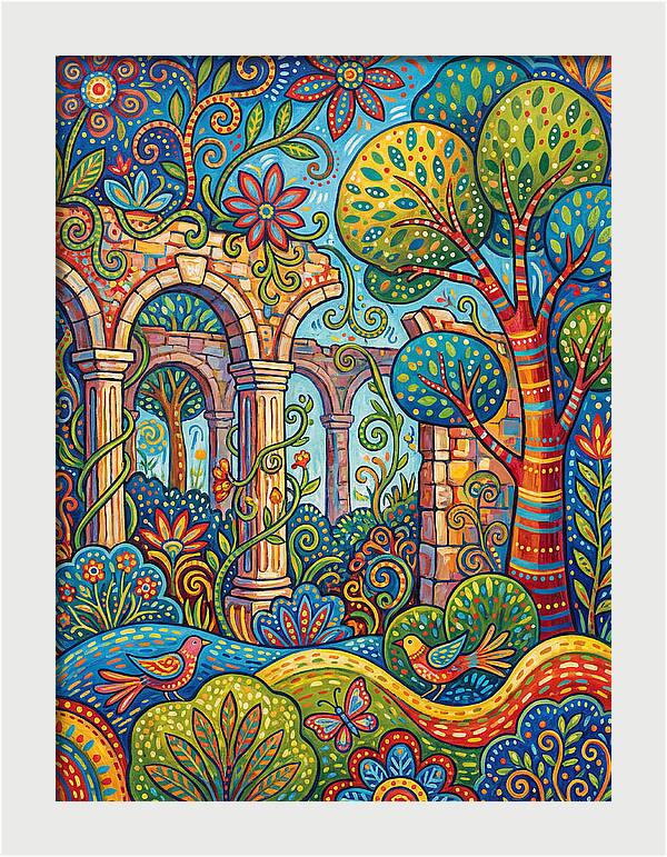 Colorful Plantation Ruins
