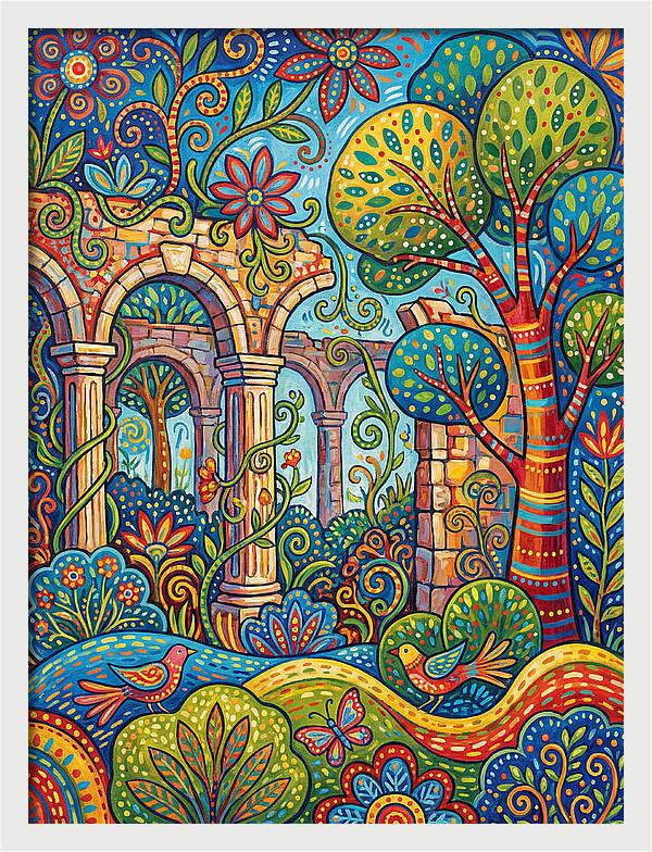 Colorful Plantation Ruins