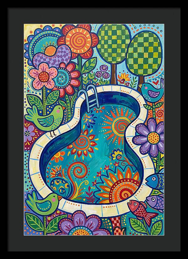 Colorful Poolside Paradise