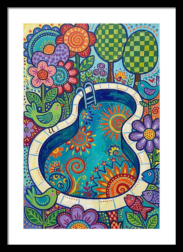 Colorful Poolside Paradise