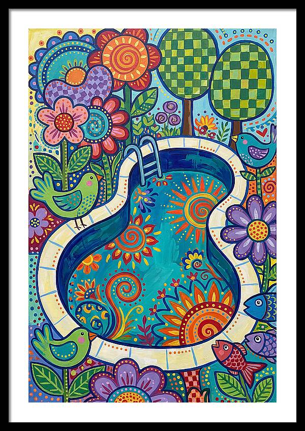 Colorful Poolside Paradise