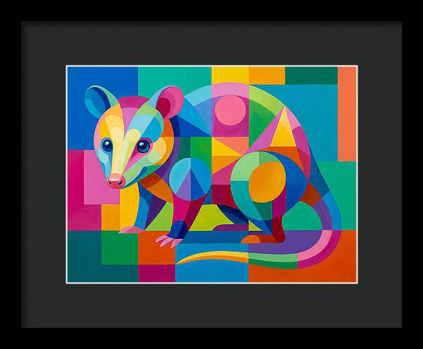 Colorful Possum Portrait