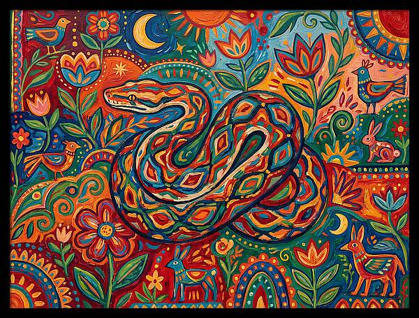 Colorful Reticulated Python