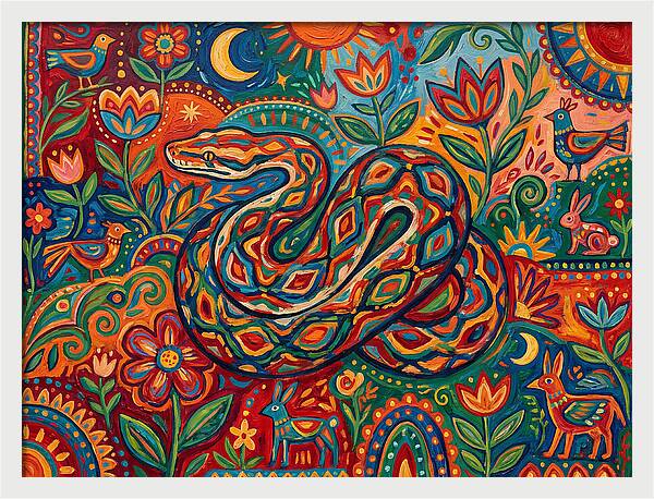Colorful Reticulated Python