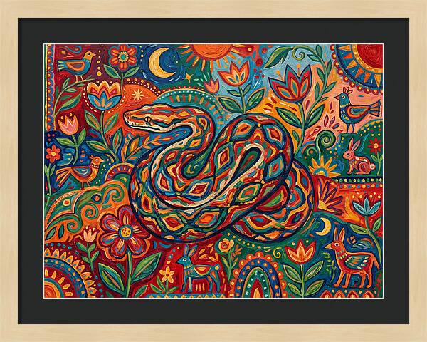 Colorful Reticulated Python