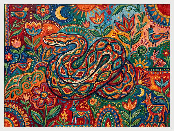 Colorful Reticulated Python