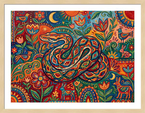 Colorful Reticulated Python