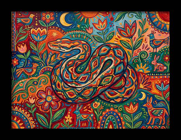Colorful Reticulated Python