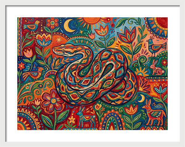 Colorful Reticulated Python