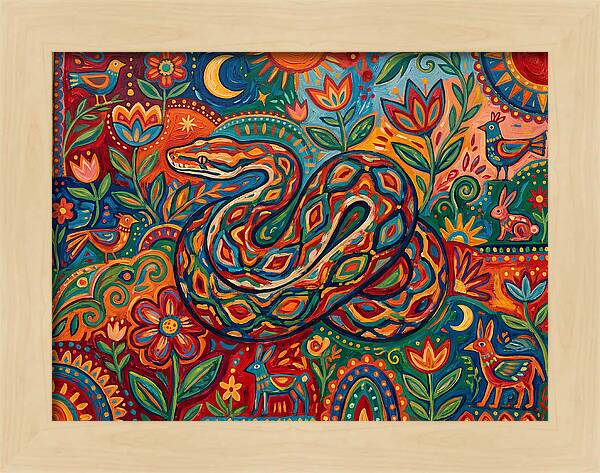 Colorful Reticulated Python
