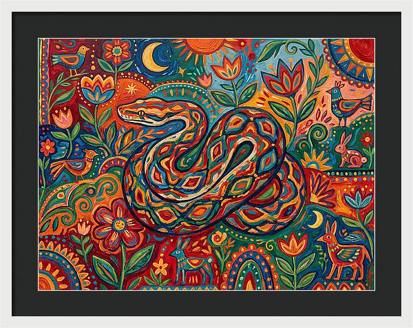 Colorful Reticulated Python