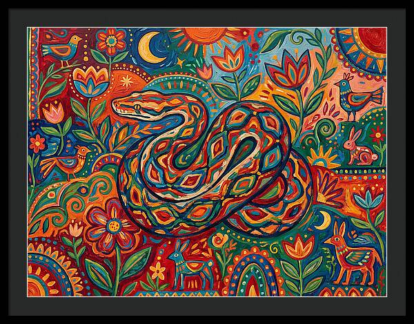 Colorful Reticulated Python