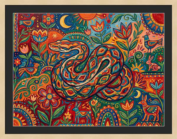 Colorful Reticulated Python