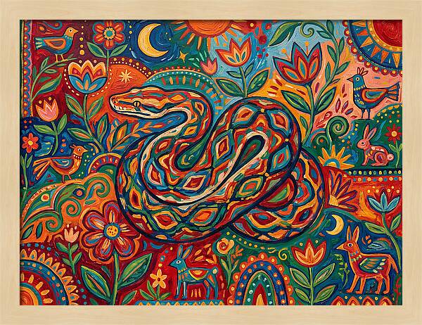 Colorful Reticulated Python
