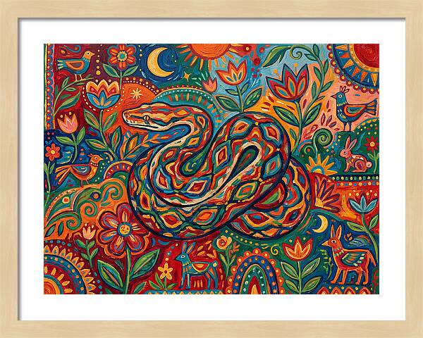 Colorful Reticulated Python