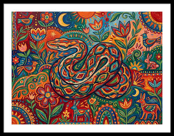 Colorful Reticulated Python
