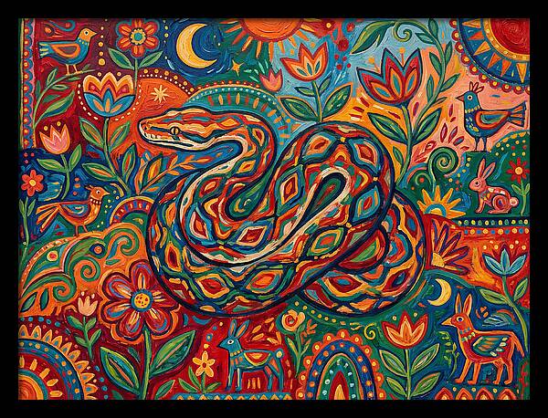 Colorful Reticulated Python