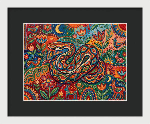 Colorful Reticulated Python