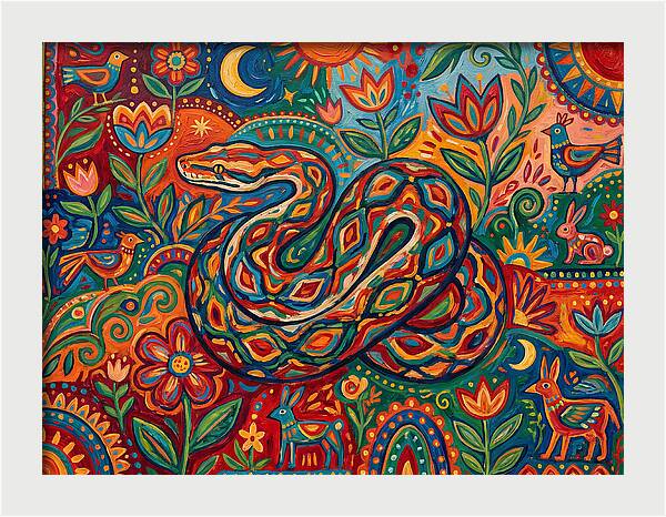Colorful Reticulated Python