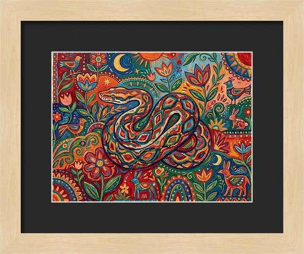 Colorful Reticulated Python