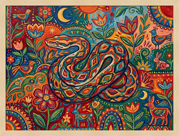 Colorful Reticulated Python