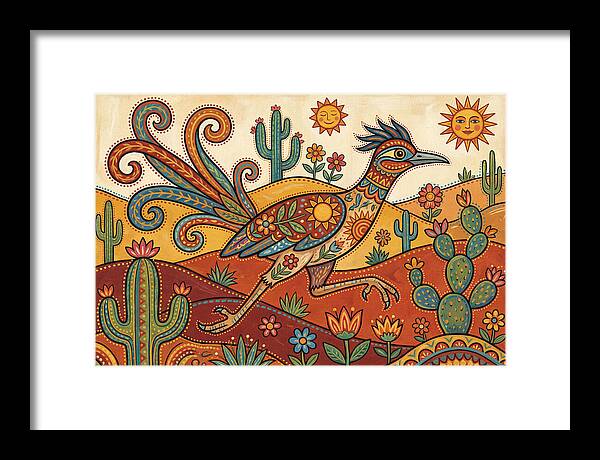 Colorful Roadrunner In Desert Landscape
