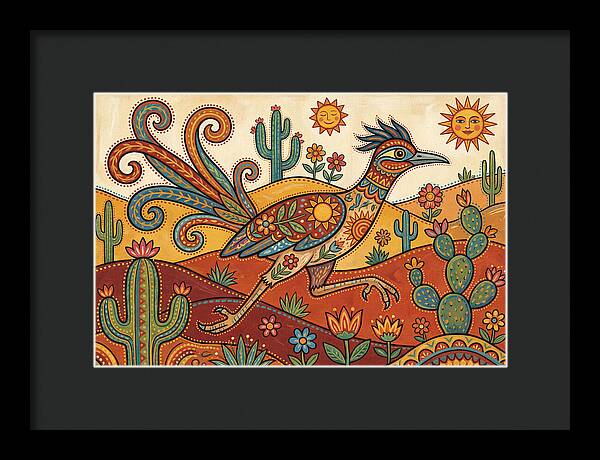 Colorful Roadrunner In Desert Landscape