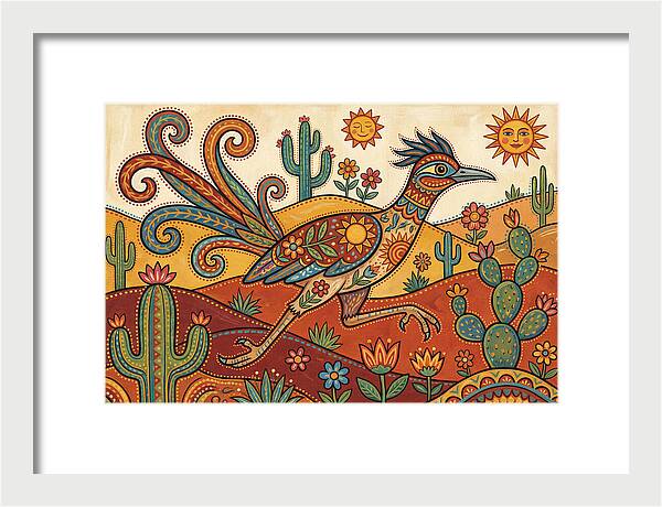 Colorful Roadrunner In Desert Landscape