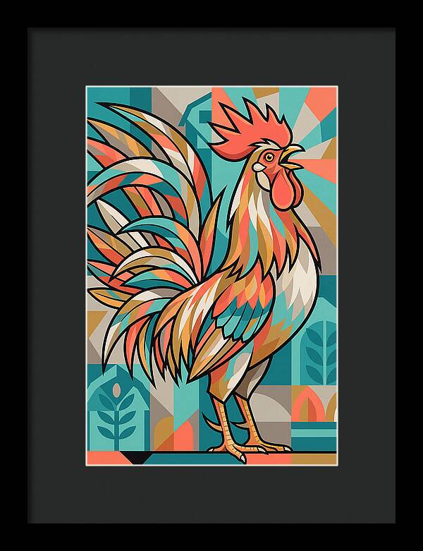 Colorful Rooster Illustration