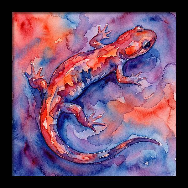 Colorful Salamander Watercolor
