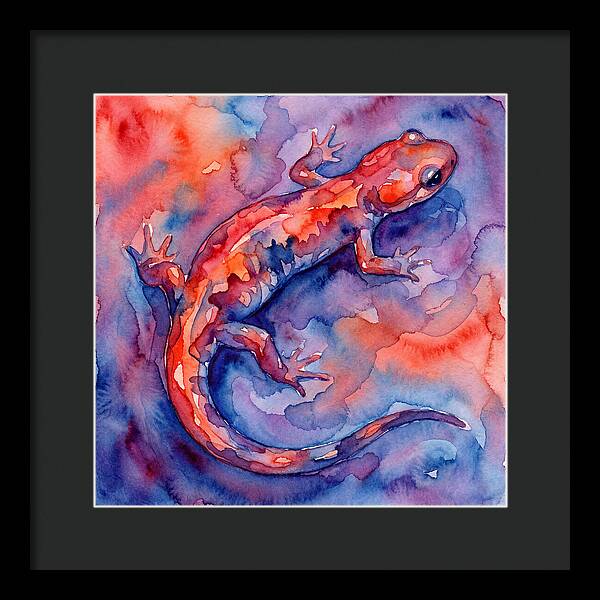 Colorful Salamander Watercolor