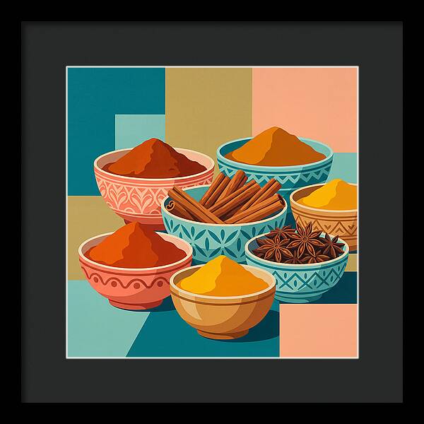 Colorful Spice Arrangement