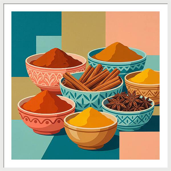 Colorful Spice Arrangement