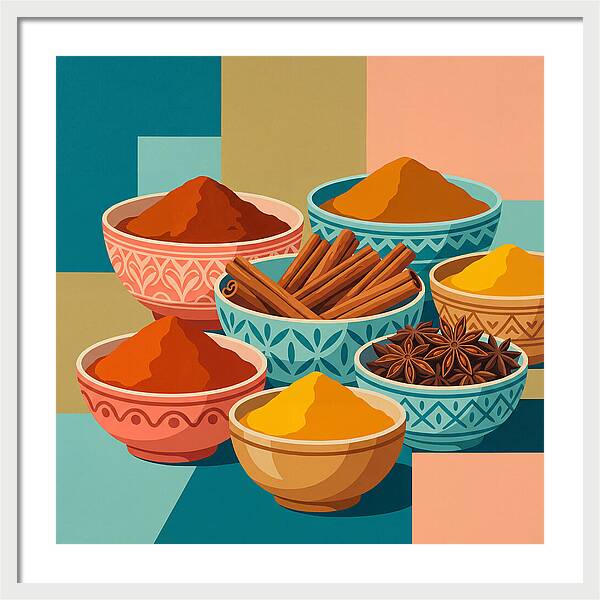 Colorful Spice Arrangement