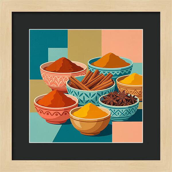 Colorful Spice Arrangement