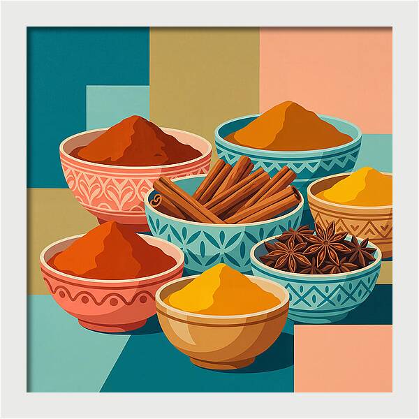 Colorful Spice Arrangement