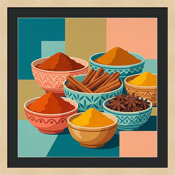 Colorful Spice Arrangement