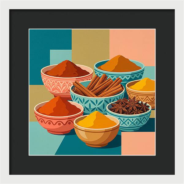 Colorful Spice Arrangement