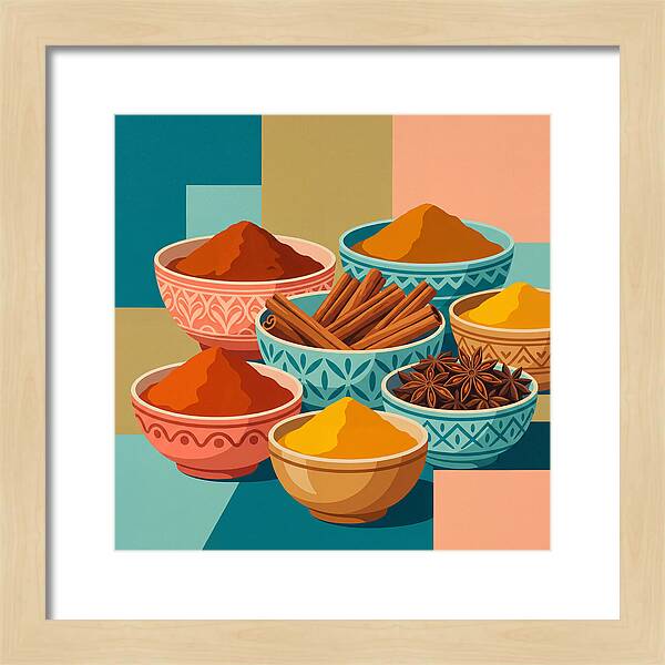 Colorful Spice Arrangement