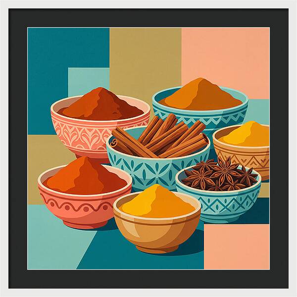 Colorful Spice Arrangement