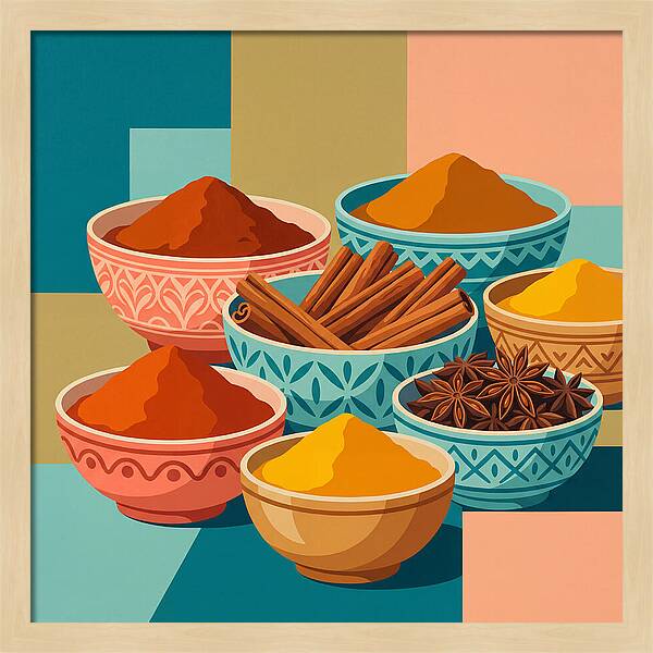 Colorful Spice Arrangement