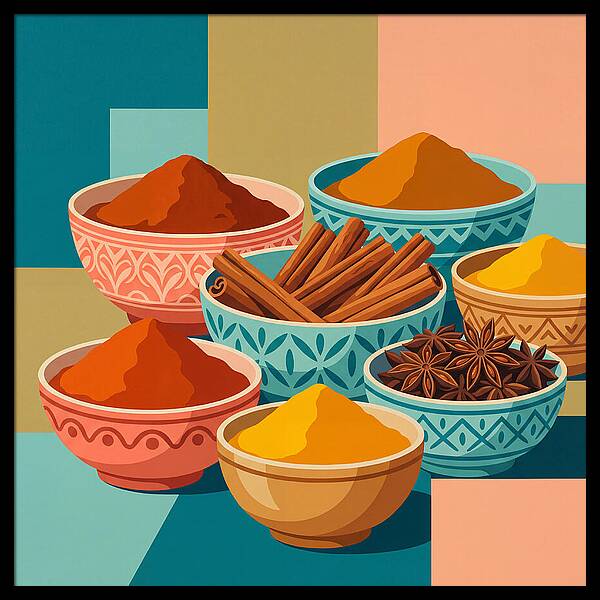 Colorful Spice Arrangement