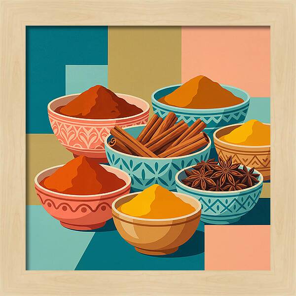 Colorful Spice Arrangement