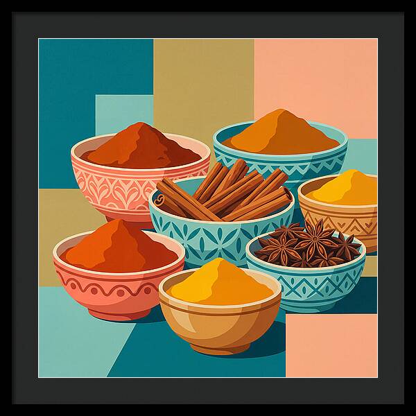 Colorful Spice Arrangement